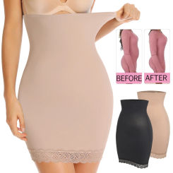 Half Slips High Waist Shaper Cool Comfort Seamless Slip Shapewear Under Dress Tight Skirt Undergarments