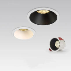 Embedded Anti Glare LED Downlights 7W 10W 12W 15W 18W 20W 24W Dimmable COB Spotlights Ceiling Lamp OSRAM Chip CRI≥98 AC90-260V