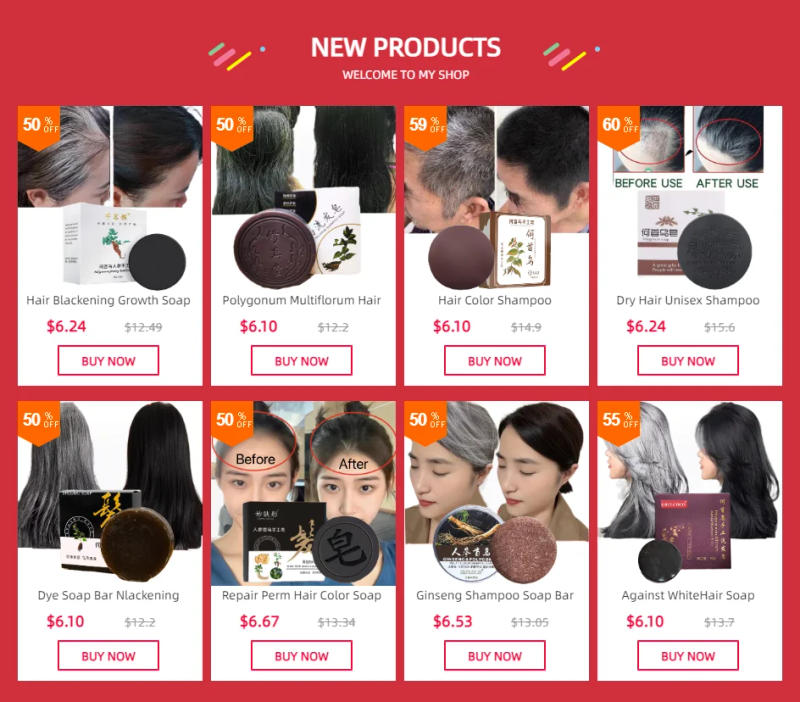 Description Picture 2 of itemHair Darkening Soap Shampoo Bar Fast Effective Repair Gray White Color Dye Hair Body Natural Organic Conditioner Bimba Y Lola