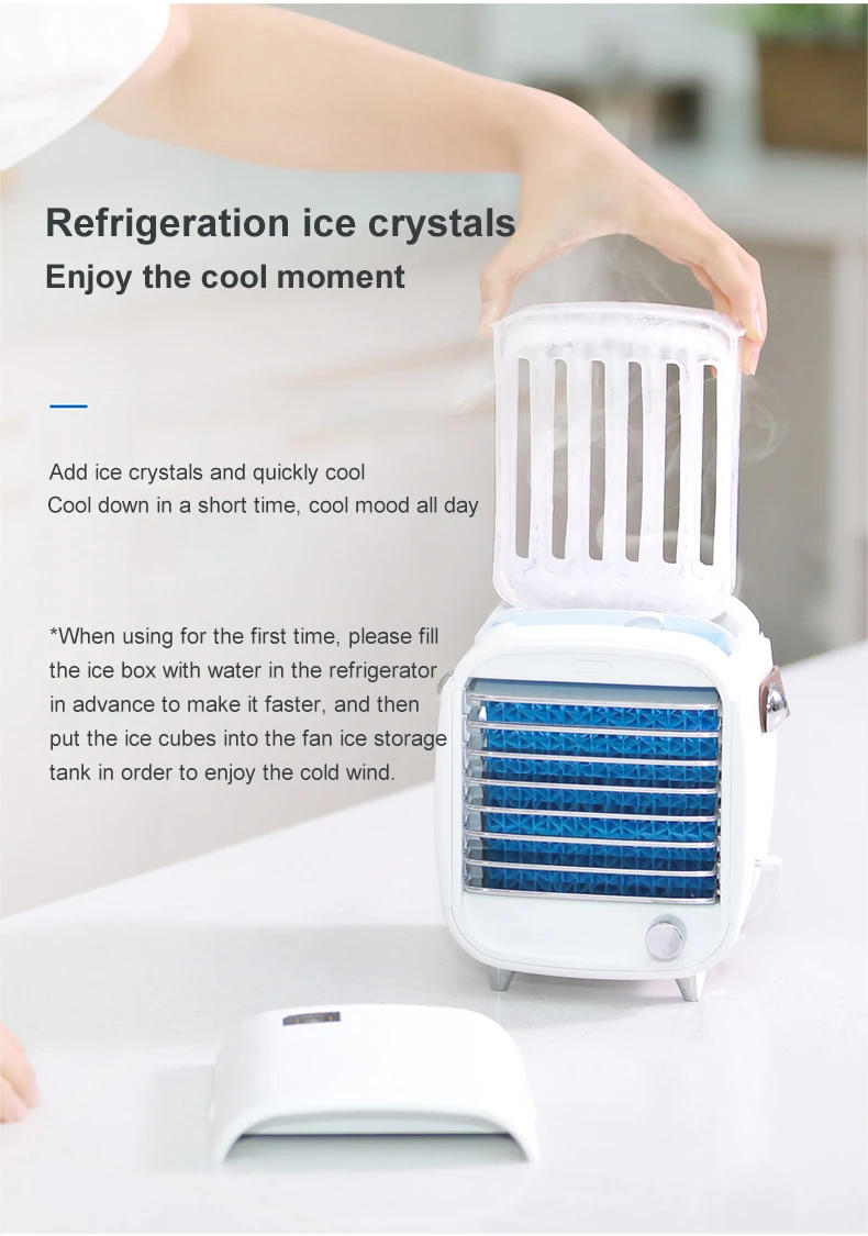 Description Picture 6 of itemPersonal Portable Air Cooling Fan Portable Table Mini Conditioning For Office