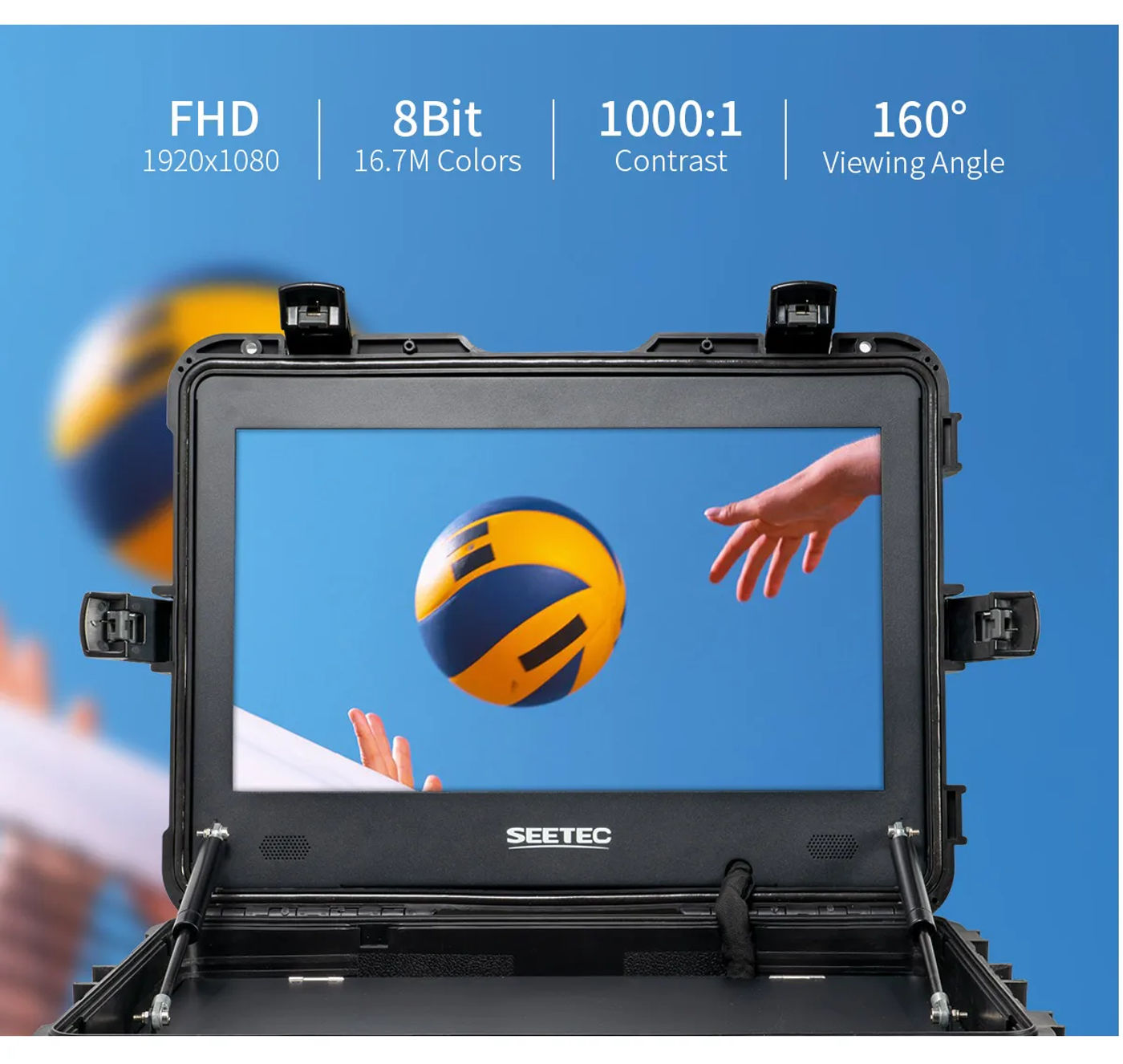 Description Picture 5 of itemFEELWORLD SEETEC WPC215 21.5 inch 1000nit High Bright Portable Carry-on Director Monitor Full HD 1920x1080 Panel