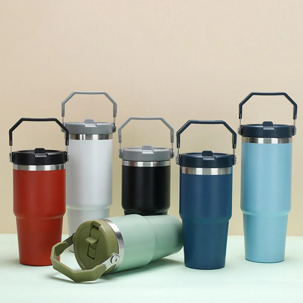 Description Picture 6 of item30oz Stainless Steel Coffee Cup Cold And Hot Double-layer Insulated Cup Tumbler Thermo Bottle Car Travel Mug