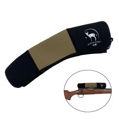 Hunting Riflescope Optics Cover Military Pouch Neoprene Rifle Scope Cover Black Color 33x6.5x4.5cm Gun Bag Pouch PP6-0096