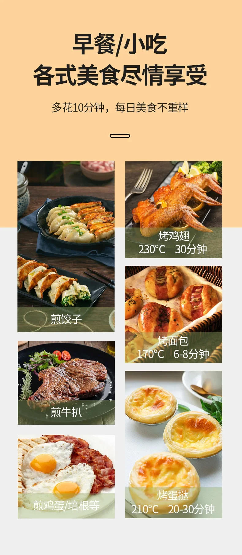 Description Picture 3 of itemMultifunctional Household Oven 3-in-1 Breakfast Machine Coffee Machine Bread Machine Intelligent Timed Baking Electric Oven