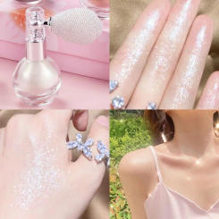 Glitter Powder Greek Goddess Highlighter Brightening Powder Hair Face Glitter Makeup Performance Spray Air Bag Glitter Powder Glitter Body Face Hair Arm Universal Powder