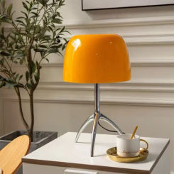 Modern Italian Designer Table Lamp Simple Desk Lamp for Bedroom Bedside Study Decoration Lamp Living Room LED Glass Desk Light
