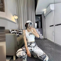 Printcess Women Letter Short Top Summer 2024 YoungHarajuku Simplicity Popular Joke White Women's Vest