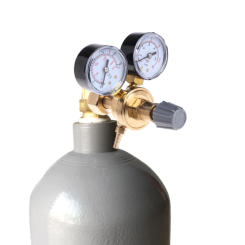 Argon CO2 Gauges Pressure Reducer Mig Flow Meter Control Valve Dual Gauge Welding Regulator 108x120x125mm