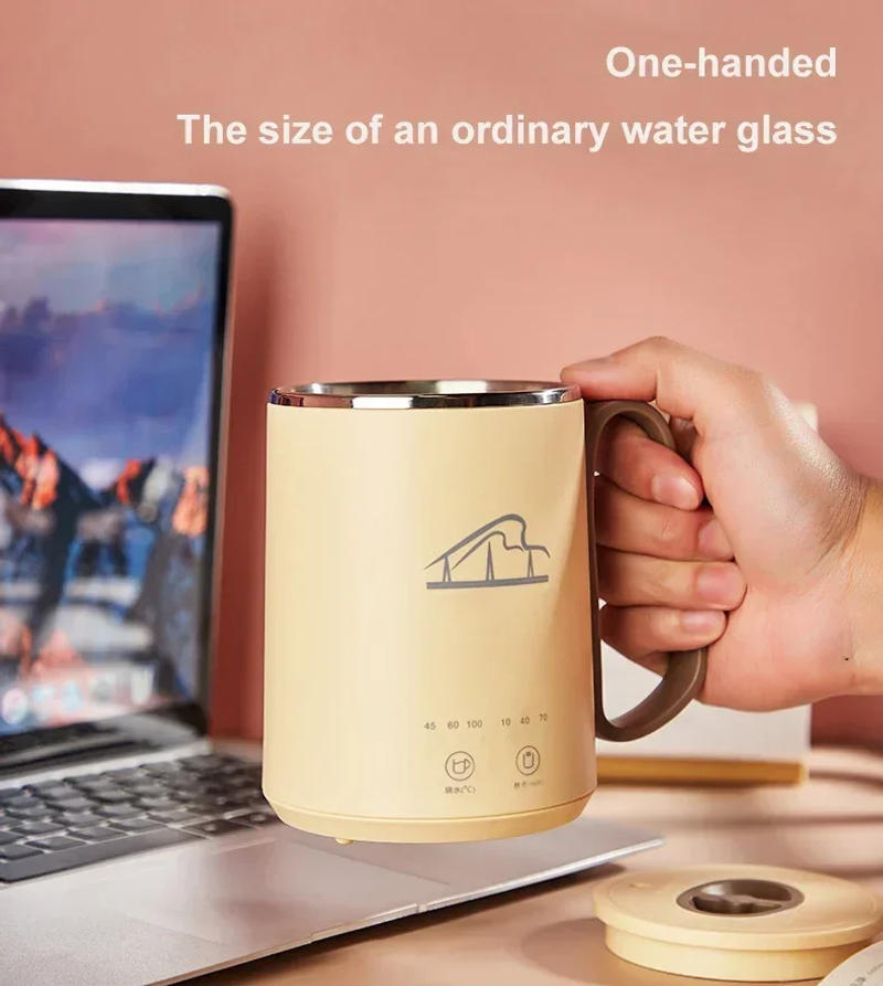 Description Picture 6 of itemPortable Mini Electric Kettle Hot Water Thermal Heating Boiler Pot Travel Cup Milk Heater Teapot Soup Stew Porridge Slow Cooker