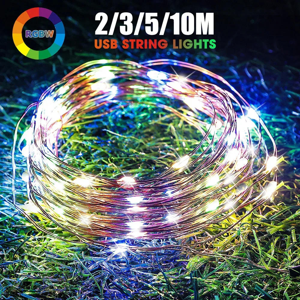 Description Picture 6 of item100-2M LED String Light USB/Battery Operated Copper Wire Garland Fairy Lighting Strings Christmas Wedding Party Decoration Lamps