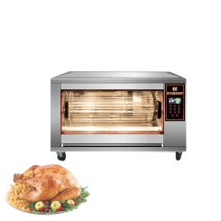 Industrial Gas/Electric chicken roasting machine rotisserie with Auto-matic Rotation Chicken Oven