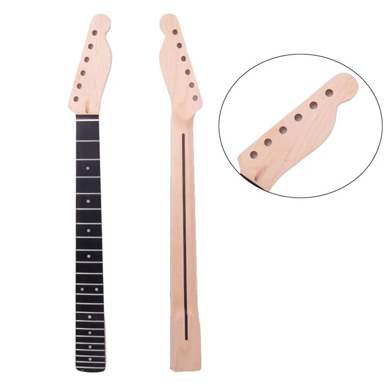 Description Picture 2 of item22 Fret Maple & Rosewood Guitar Neck Backboard Midline Household Electric Guitar Handle Neck Accessories String Instrument Parts