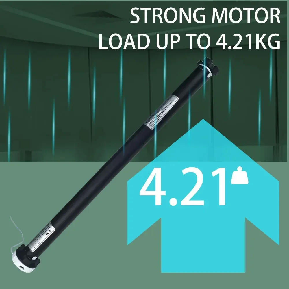 Description Picture 4 of item25Mm WiFi Tubular Smart Home Curtains 4.21Kg  WiFi Hookless Pinch Pleat Shower Curtain Roller Motor With Ring And Rods