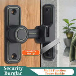 1PC Zinc Alloy Sliding Window Door Lock Handle Metal Door Latch Guard Latch Bolt With Screw Home Safety Chain Door Home Hardware