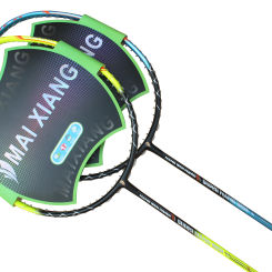 2pcs MAI XIANG-C100 high-end nano 30 LBS carbon badminton rackets Professional offense racquet