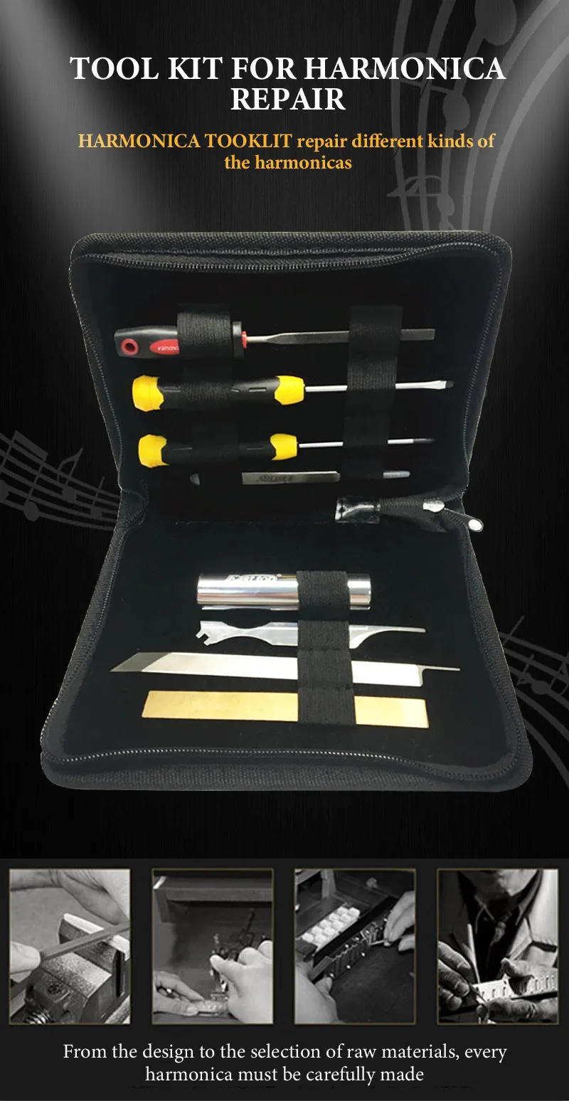 Description Picture 2 of itemEASTTOP Harmonica Tool Kit Repair Different Kinds Of The Harmonicas