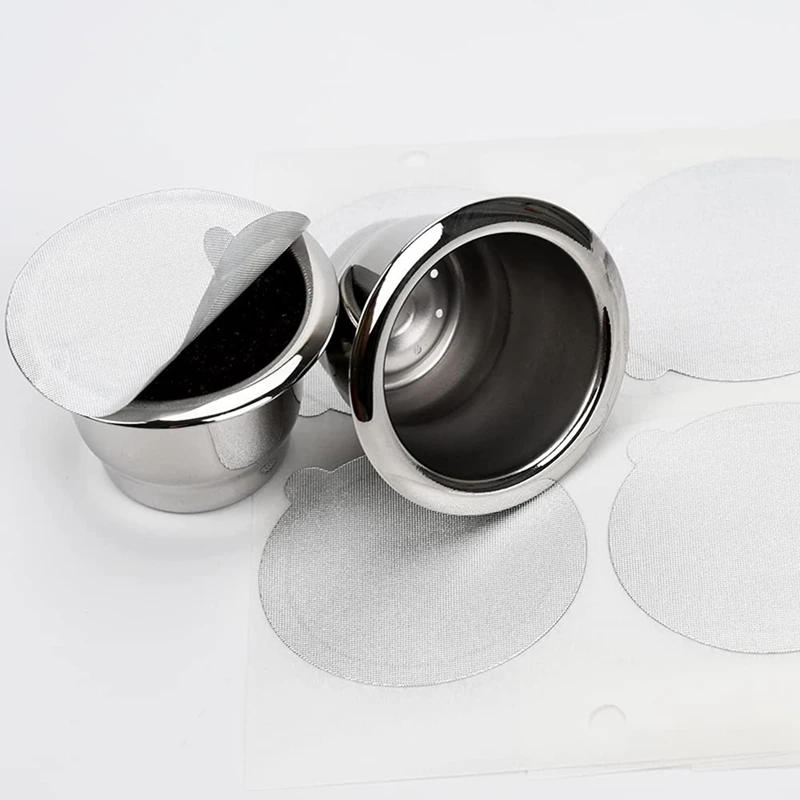 Description Picture 6 of item400Pcs Adhesive Aluminum Foil Lids Seals Stickers For Filling Disposable Empty Nespresso Coffee Pod Reusable Cover 37Mm