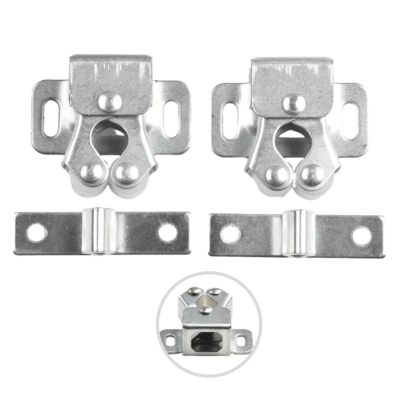 Description Picture 4 of itemDoor Close Latch Catch Cupboard Cabinet Double For Motorhomes Hardware Home Replacement Roller Stainless Steel