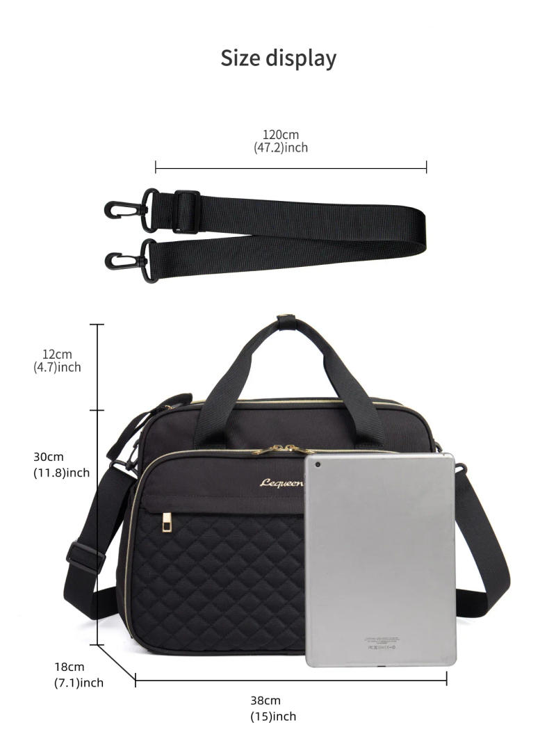 Description Picture 2 of itemLarge Capacity Travel Bag Multifunctional Maternity Mother Baby Stroller Bags New Style Waterproof Diaper Bag Black nappy bag