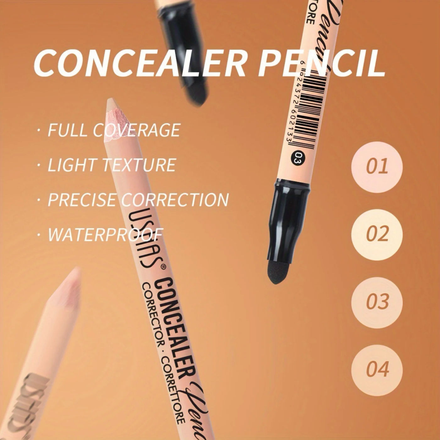 Description Picture 3 of item1PC Long-lasting, Eye-brightening, Eye Concealer Pencil, Hydrating, Skin Tone Correcting Concealer for All Skin Types