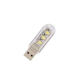 1Pcs 3LED White