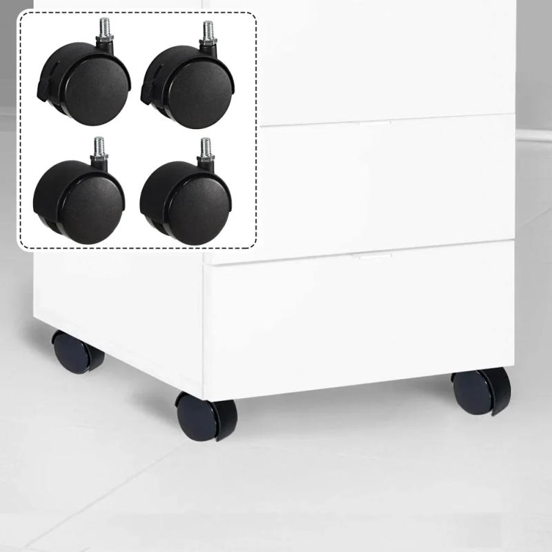 Description Picture 2 of item4Pcs Furniture Casters Wheel Plastic Swivel Castor Brake Wheel Replace Universal Wheel Roller For Trolley Chair Household Access