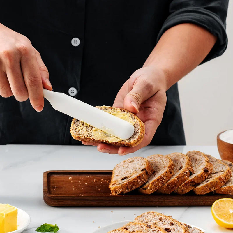 Description Picture 6 of itemGrey 6Pcs Silicone Spatula Set Food Grade Non Stick Heat Resistant Spatulas Turner for Cooking Baking Mixing Baking Tools