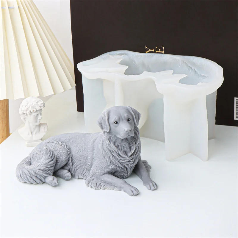Description Picture 6 of item3D Poodle Puppy Candle Silicone Mold Cute Dogs Cats Scented Soap Resin Plaster Ice Cube Mould Candle Making Kit Home Decor Gifts