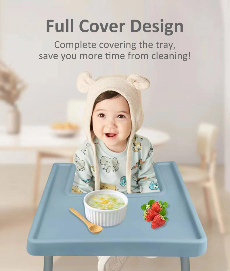 Description Picture 4 of itemBPA Free Highchair Full Cover Placemat Silicone Placemat For Children Feeding
