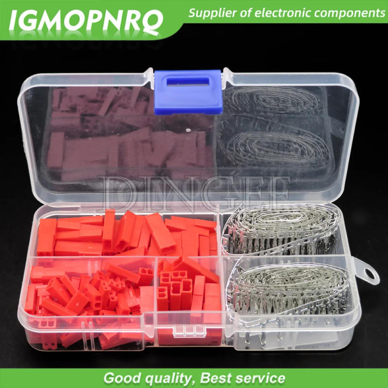 Description Picture 2 of item50set 2.54mm JST SYP 2P 2Pin Female & Male Red Plug Housing Crimp Terminal Connector Kit JST-SYP-2A for RC Lipo Battery