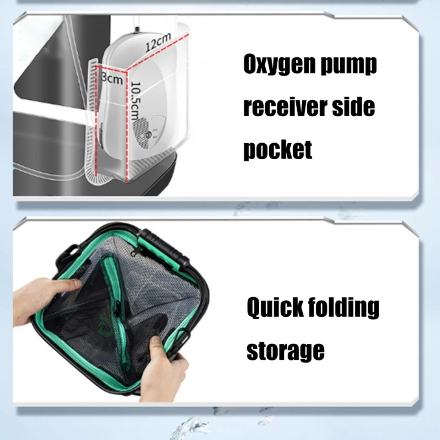 Description Picture 6 of item8/13L Folding Fishing Bucket with Rope Portable Water Tanks Easy to Carry