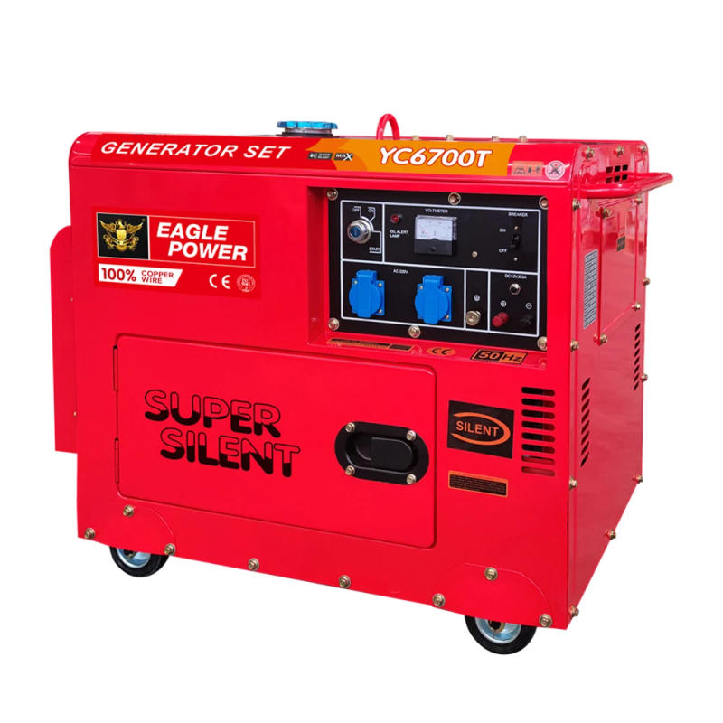 Description Picture 2 of itemSuper Silent Diesel Generator 7.5 kVA Generator 5.0kW Portable Diesel Generator Electric Start