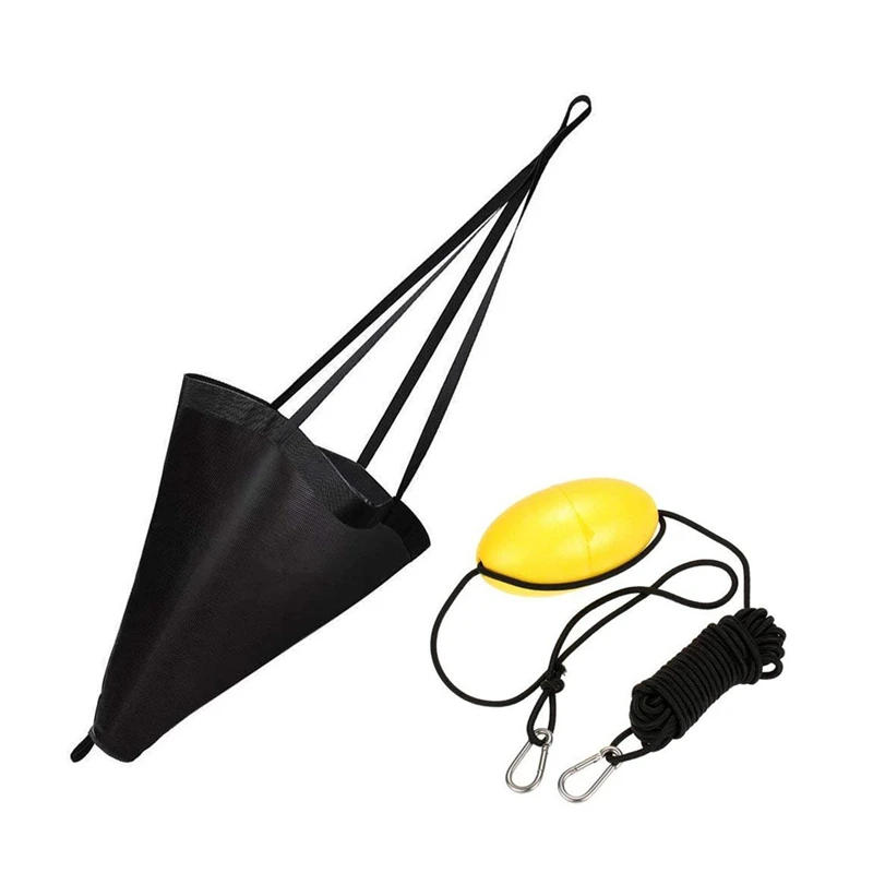 Description Picture 4 of item24/32/42/53'' Sea Drogue Anchor Float Marine Kayak Drift Rowing Boat Fishing Brake Lifeboat Anchor Yacht Traction Rope Buoy Ball