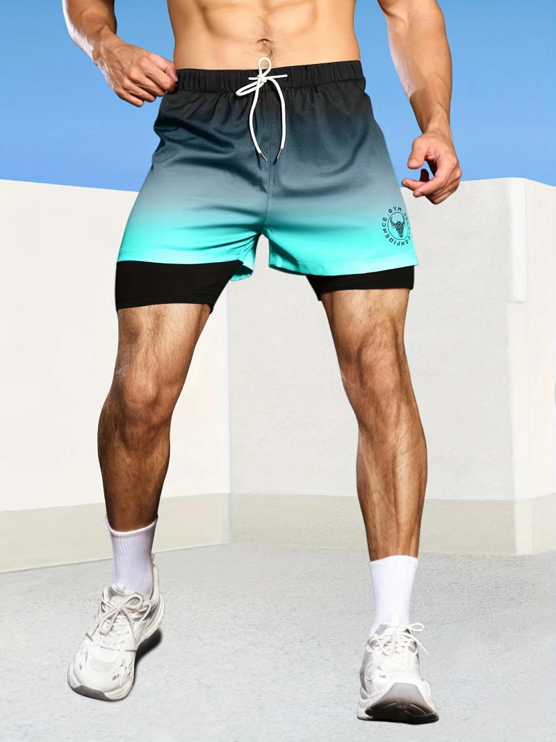 Description Picture 4 of itemNew Camo Running Shorts Men Gym Sports Shorts 2 in 1 Quick Dry Workout Training Gym Fitness Jogging Short Pant Summer Men Shorts