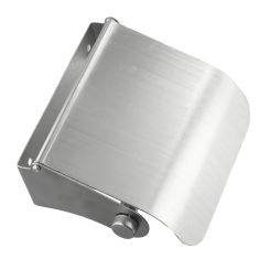 Paper Stand Paper Towel Holder Bathroom Chrome Finish Dispenser Elegant Kitchen Punching Silver Stainless Steel