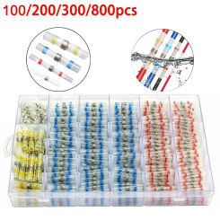 26-10AWG Wire Connector Heat Shrink with Solder Splices Waterproof Heat Shrink Tubing for Soldering with Box 100/200/300/800Pcs