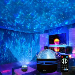 Water Ripple Night Light Remote Control 7 Color LED Projection Usb Plug In Magic Ball For Bedroom Living Room Party Atmosphere
