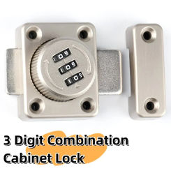 Mechanical Password Lock Household Password Lock Rotary Hasp Locks Keyless for Garden Interior Mailbox Bathroom Pet Doors