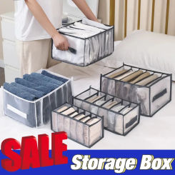 Jeans Organization Storage Box Closet Organizer Foldable Underwear Organizers Dividers Dormitory Socks Clothes Drawer Organizer