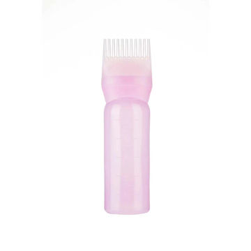 Dispensing Comb Styling Tool Applicator Bottles Hair Dye tool Hair Dye Bottle With Graduated Brush Dyeing Shampoo Bottle