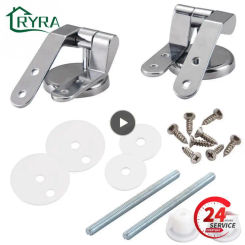 Stainless Steel Toilet Seat Hinge Replacement Parts Mountings with Screws Bolts and Nuts
