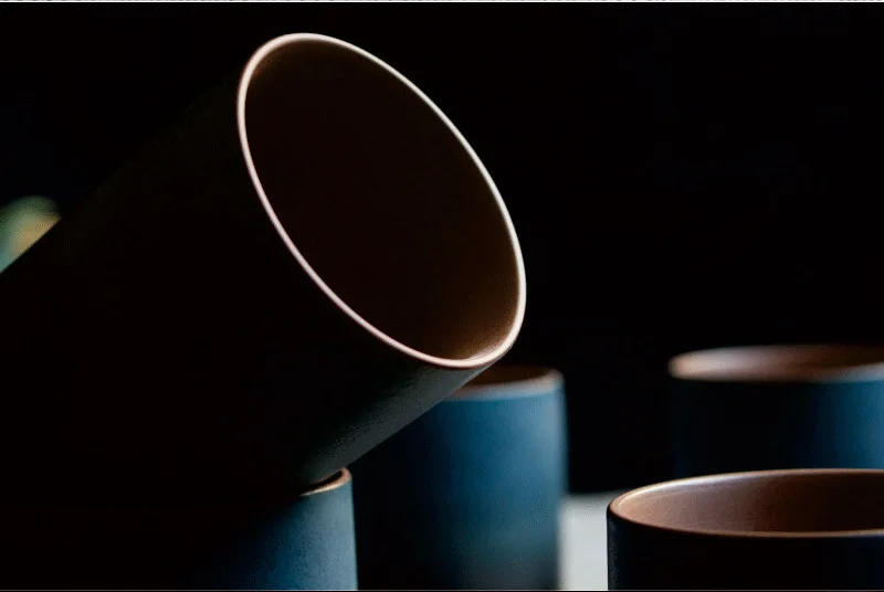 Description Picture 4 of itemRestaurant Kiln Coffee Cup Japanese Stoneware Mugs Coffee Cups Large Water Cup Japanese Simple Gradient Mug Drinkware Kitchen