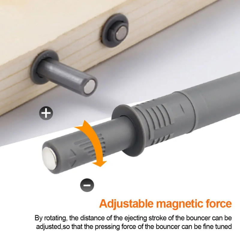 Description Picture 5 of item5PCS Concealed Door Bouncer Furniture Accessories Door Stopper Damper Buffers Open Touch Soft Quiet Closer