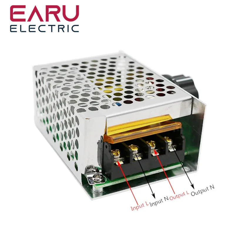 Description Picture 3 of item4000W 220V AC SCR Motor Speed Controller Module Voltage Regulator Temperature Dimmer for Electric Furnace Water Heater LED Light