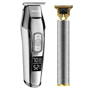 Kemei Hair cutting machine Clippers Electric shaver for men 3-piece set kemei Clipper trimmer for men USB charging Hair trimmer