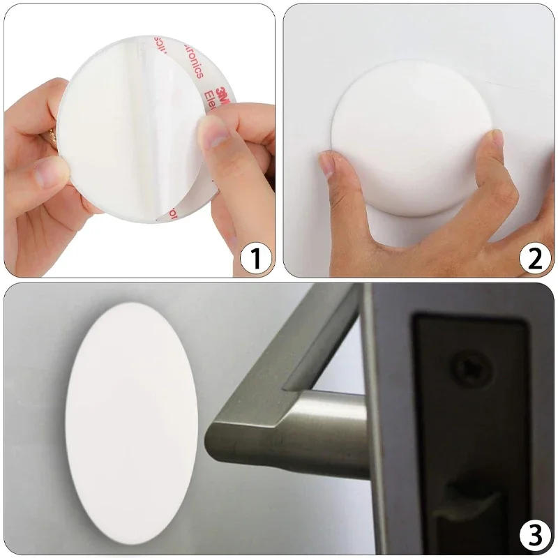 Description Picture 6 of itemNordic Silicone Self-Adhesive Door Barrier Protector Door Handle Buffer Protective Bezel Silencer Anti-Collision Pad Cushion
