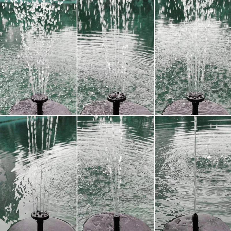 Description Picture 3 of itemSolar Fountain Pump Floating Solar Panel Bird Baths Water Fountain with 8 Nozzles For Garden Outdoor Water Pool Pond Decor