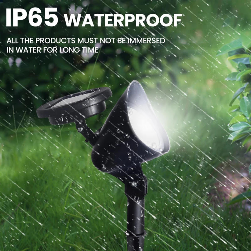 Description Picture 5 of item2Pcs Solar Spot Light White/ Warm Light Solar Light Outdoor IP65 Waterproof Auto On/Off Lawn Light Bright Landscape Decoration