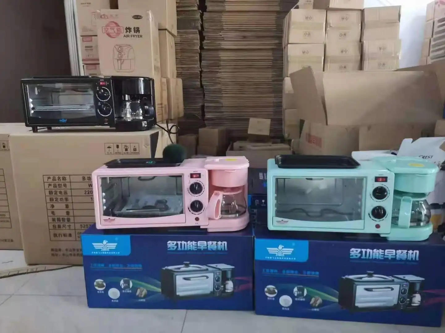 Description Picture 2 of itemHousehold Breakfast Machine 3 in 1  mini oven  Automatic Multi-Functional Small Breakfast Electric Oven breakfast maker