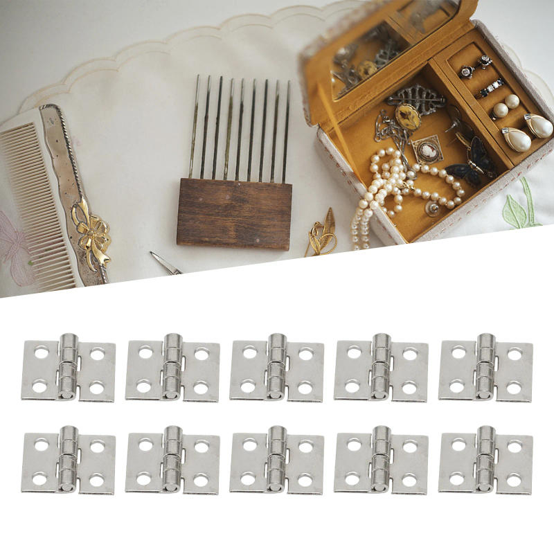Description Picture 3 of itemHome Improvement Nails Craft Boxes Gold/Silver Hinges Suitable For Jewelry Boxes Tool Boxes Wine Boxes Cabinet Hinges